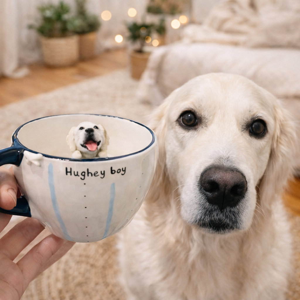 MIMU Paw & Soul Custom Pet Mug – Handmade Keepsake From Your Pet’s Photo