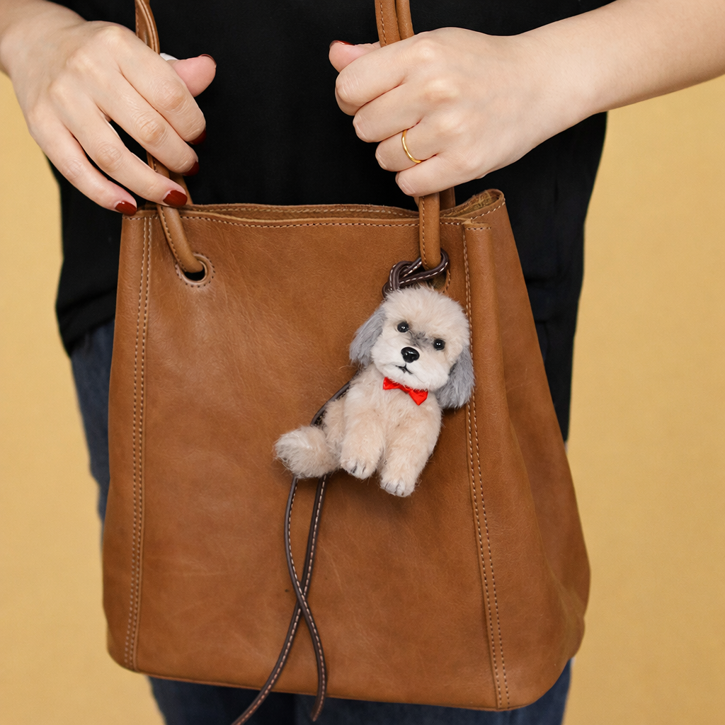 MIMU Paw & Soul Custom Mini Needle Felted Pet Keychain