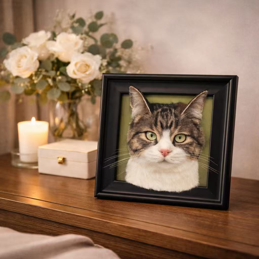 MIMU Paw & Soul Custom Framed Pet Portrait-Cat