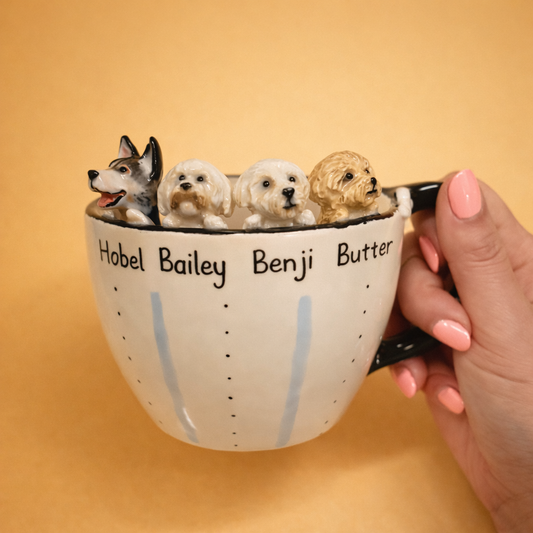 MIMU Paw & Soul Custom Pet Mug – Handmade Keepsake From Your Pet’s Photo