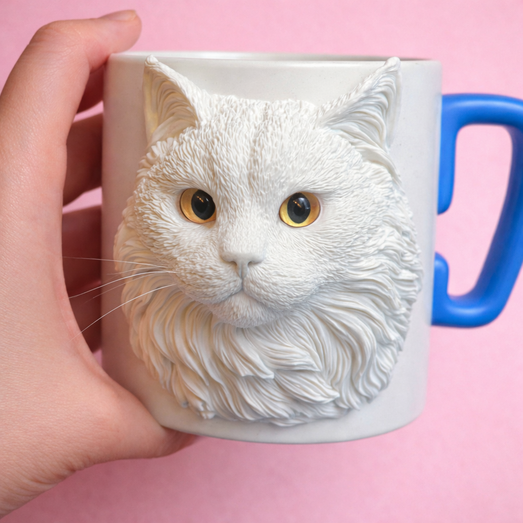 MIMU Paw & Soul Custom Pet Portrait Mug – Personalized Photo Mug
