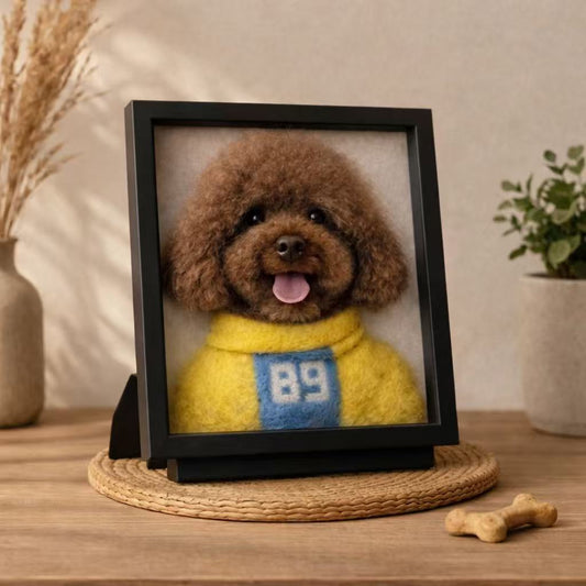 Custom Framed Pet Portrait – Dog