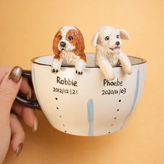 MIMU Paw & Soul Custom Pet Mug – Handmade Keepsake From Your Pet’s Photo