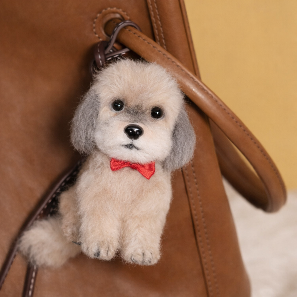 MIMU Paw & Soul Custom Mini Needle Felted Pet Keychain