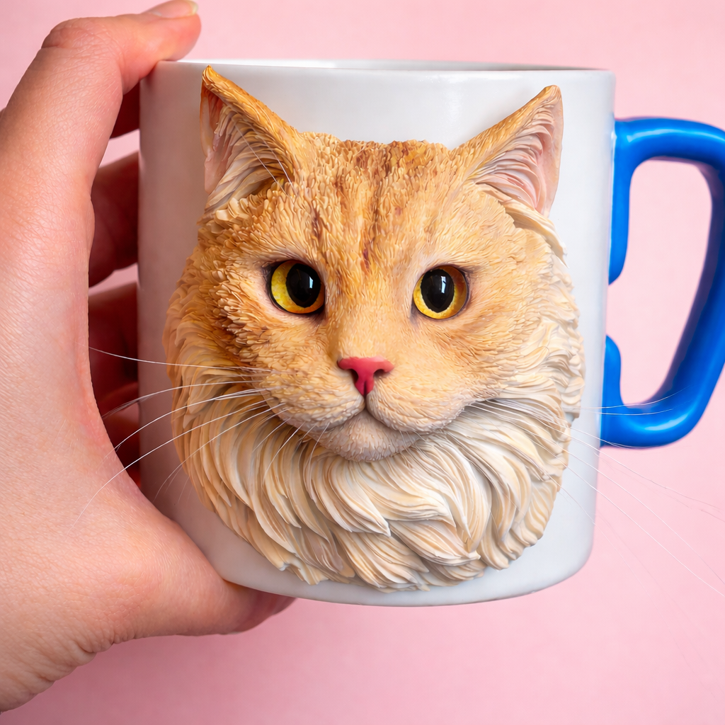 MIMU Paw & Soul Custom Pet Portrait Mug – Personalized Photo Mug
