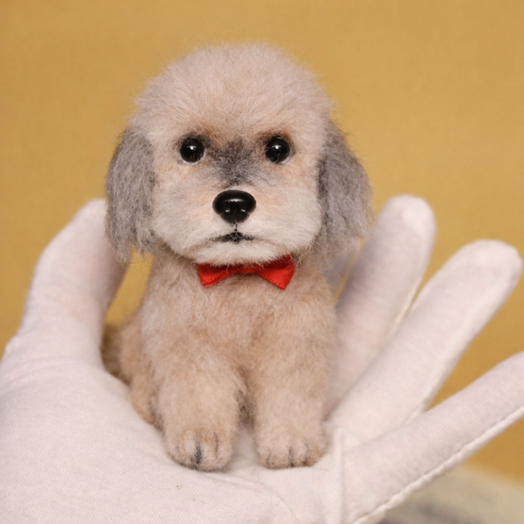 MIMU Paw & Soul Custom Mini Needle Felted Pet Keychain