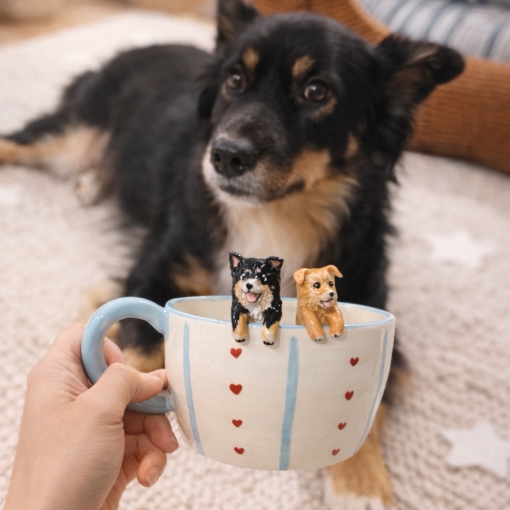 MIMU Paw & Soul Custom Pet Mug – Handmade Keepsake From Your Pet’s Photo